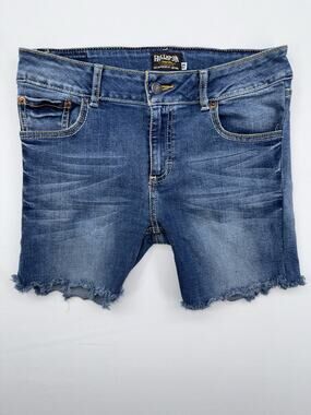 Hollister SoCal Stretch Bermuda Cuffed Jean Shorts Juniors Sz 13